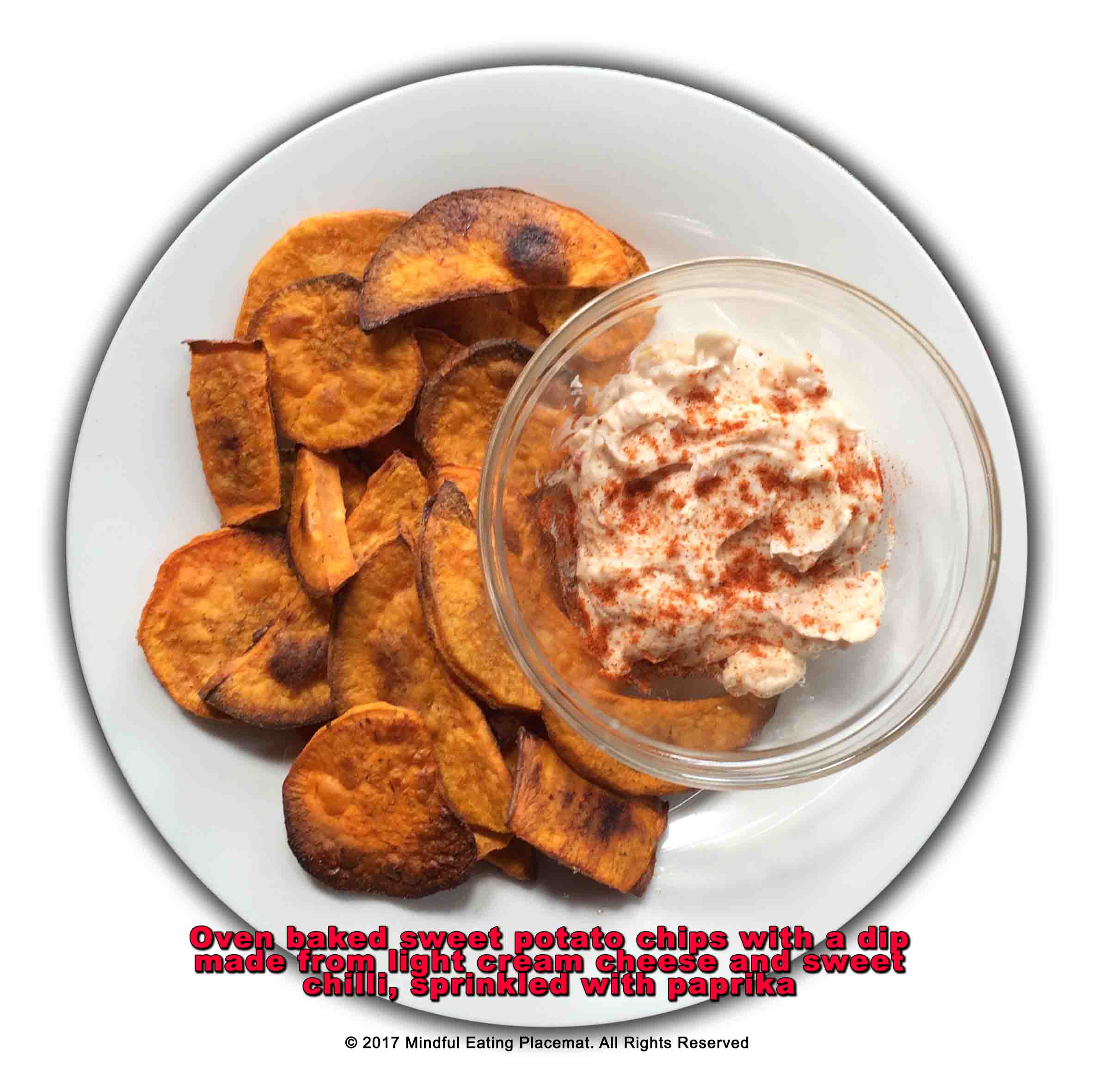 Sweet potato chips with sweet chilli dip 
